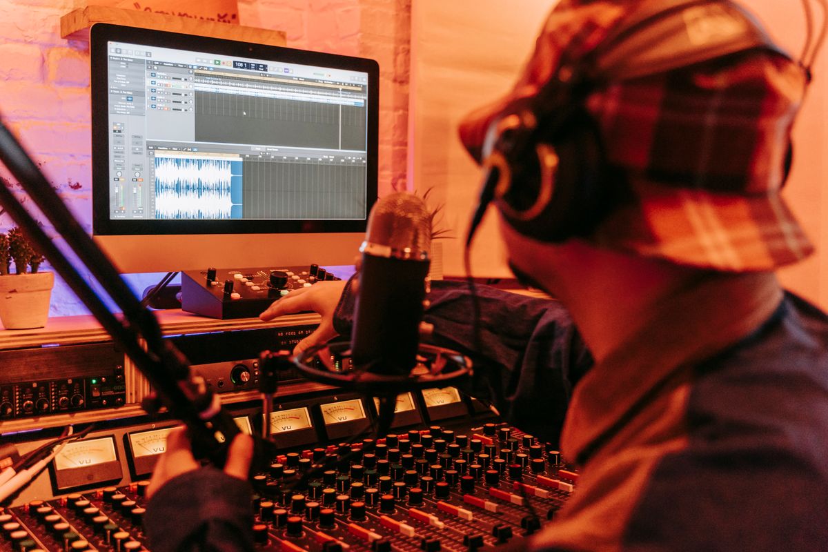BTS6 Music Producer Working in Studio
